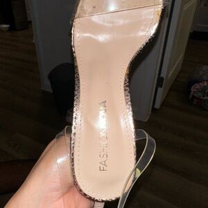 Fashion nova 5.5 clear heels